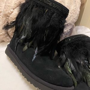 Ugg feather bootie